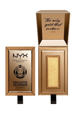 Highlighter compact fini métallique La Casa De Papel - 01 Gold Brick - 6,5 g