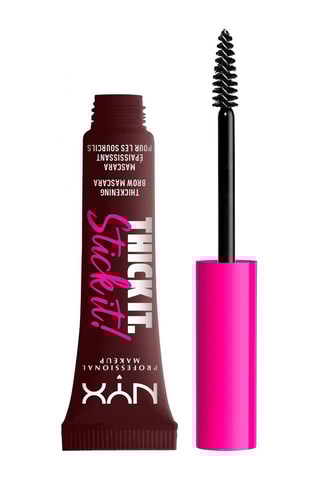 Máscara para sobrancelhas com cor espessante vegan 16 h Thick it Stick it - Espresso - 7 ml