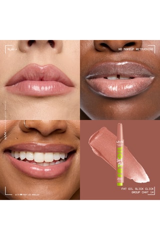 Bálsamo para lábios colorido vegan 12 h Fat Oil Slick Click - Group Chat - 13 g