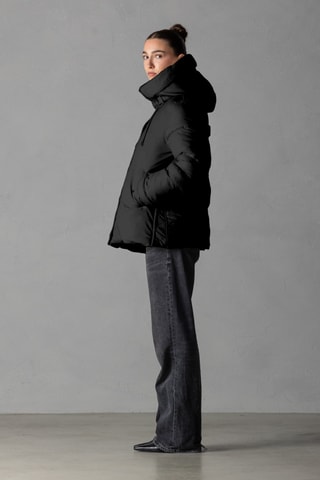 Doudoune à capuche - Noir