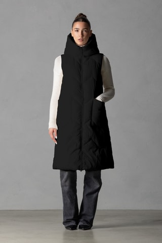 Gilet long sans manches - Noir