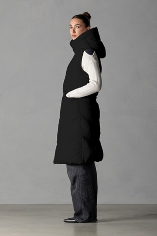 Gilet long sans manches - Noir