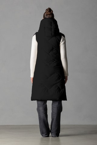 Gilet long sans manches - Noir