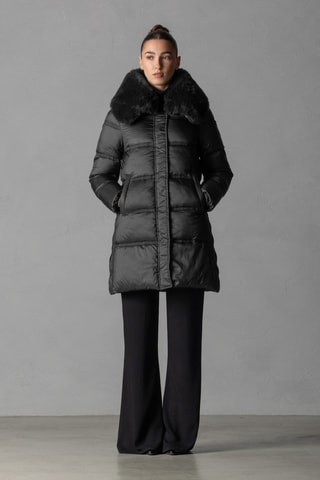 Caban à capuche - Noir