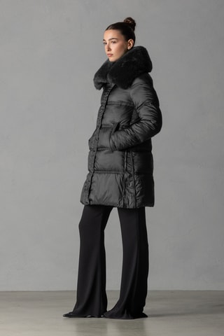 Caban à capuche - Noir