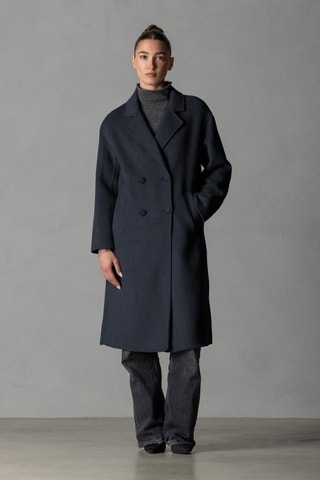 Manteau en laine - Bleu marine