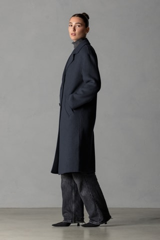 Manteau en laine - Bleu marine