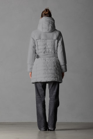 Trench en laine à capuche - Gris