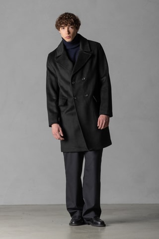 Manteau en laine - Noir