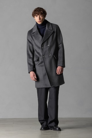 Manteau en laine - Gris foncé