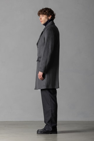 Manteau en laine - Gris foncé