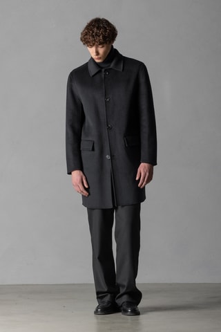 Caban en laine - Gris foncé