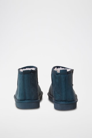 Gevoerde Enkellaarzen Chesnut Pauwblauw