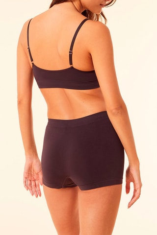 Hipster hoge taille Amande Chocoladebruin