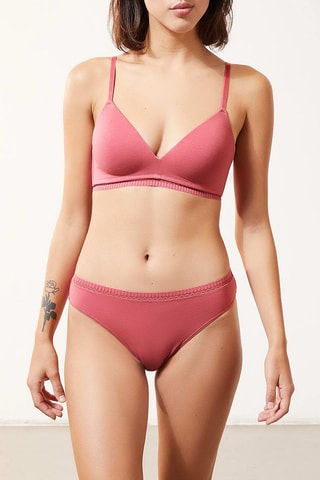 Katoenen Beha Happily We Care  Roze