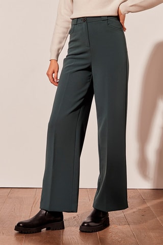 Broek Wide Legs Hoge Taille Paul - Dennengroen