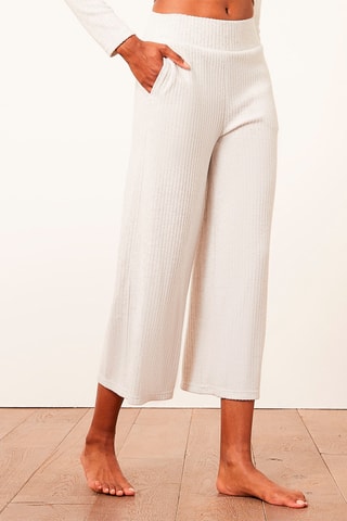Broek Wide Legs Cadia Ecru