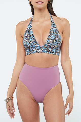 Bikinibroekje Hoge Taille - Lichtpaars