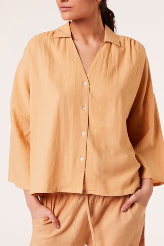 Linnen Blouse - Mosterdgeel