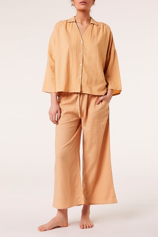 Linnen Blouse - Mosterdgeel