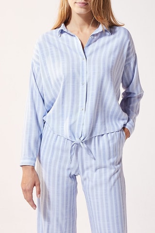 Blouse Manae Gemêleerd Lichtblauw