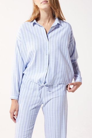 Blouse Manae Gemêleerd Lichtblauw