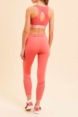 Legging Hoge Taille Milo  Grenadinerood