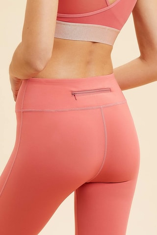 Legging Hoge Taille Milo  Grenadinerood