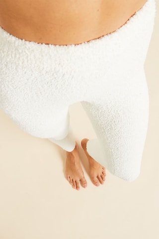 Legging Hoge Taille Fluffy Ecru