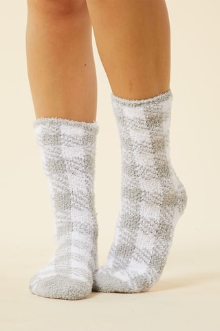 Sokken Xmas House Gemêleerd Lichtgrijs