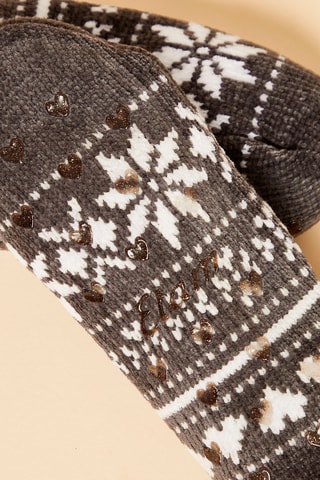 Antislipsokken Noryn Lichtgrijs