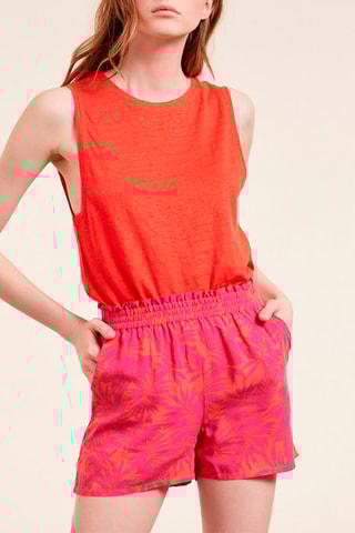 Linnen T-shirt Beny Oranje