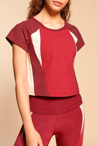 T-shirt - Bordeauxrood