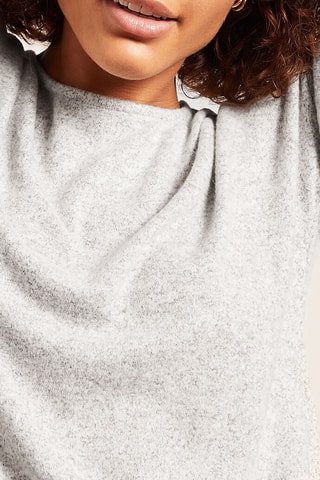 T-shirt - Gemêleerd Lichtgrijs