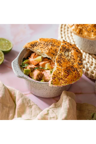 2 minis cocottes en grès StoneWhite - 14,5 cm