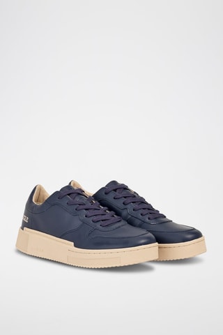 Leren Sneakers 1010 Marineblauw