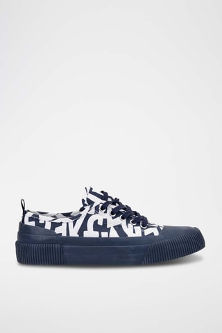 Sneakers Rubber Low Marineblauw en Wit