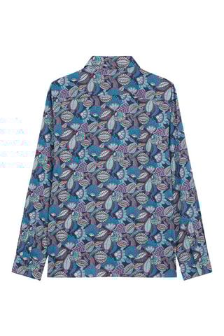 Chemise regular Turquoise et bleu marine