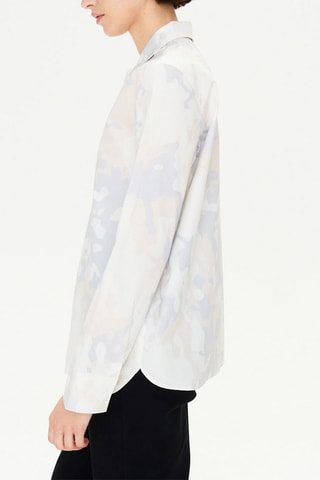 Chemise regular Blanc et gris