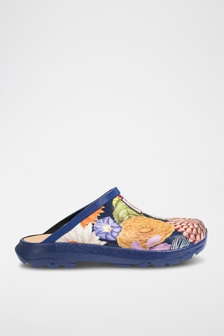 Clogs Corlay print - Marineblauw