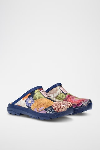 Clogs Corlay print - Marineblauw