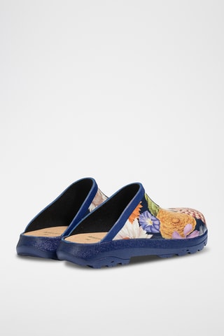 Clogs Corlay print - Marineblauw