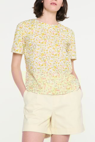 T-shirt - Blanc et jaune