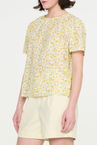 T-shirt - Blanc et jaune