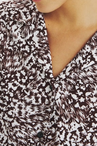 Chemisier - Blanc et marron