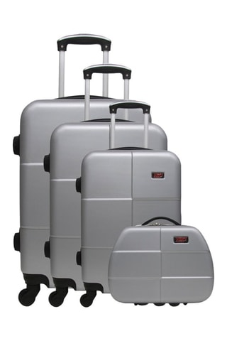 Set de 3 valises et vanity Coronado-C - 55/65/75/23 cm - Gris