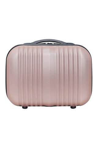 Set de 3 valises et vanity Lipari-C - 55/65/75/23 cm - Doré rose