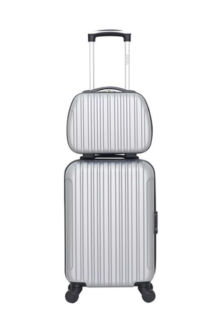 Valise cabine et vanity Alpes-H - 50/23 cm - Gris