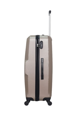 Set de 3 valises et vanity Vesuvio - 55/65/75/23 cm - Beige