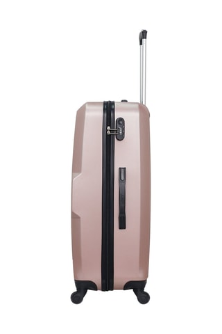 Set de 3 valises et vanity Vesuvio - 55/65/75/23 cm - Doré rose